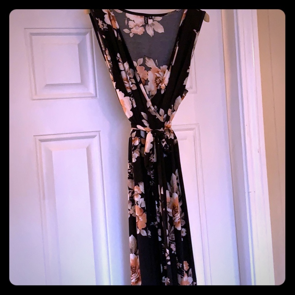 Float floral maxi dress